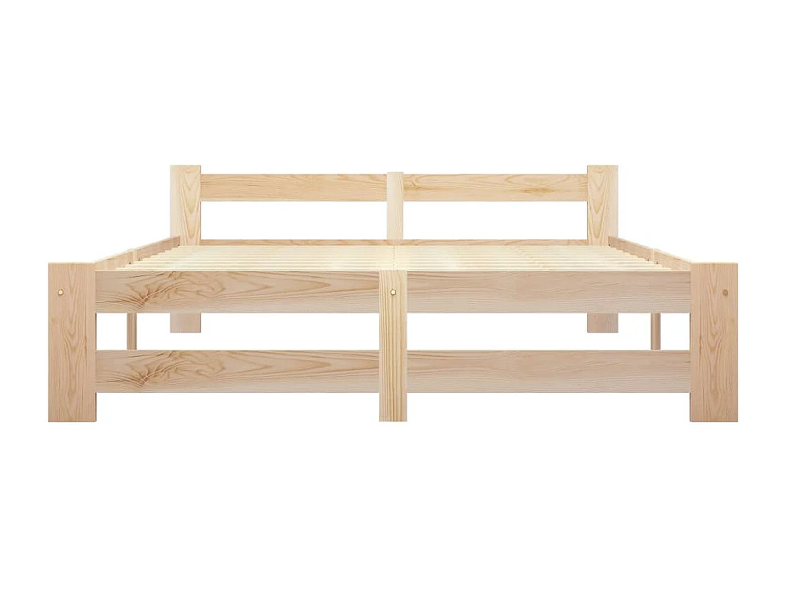 Bedframe zonder matras massief grenenhout 140x200 cm