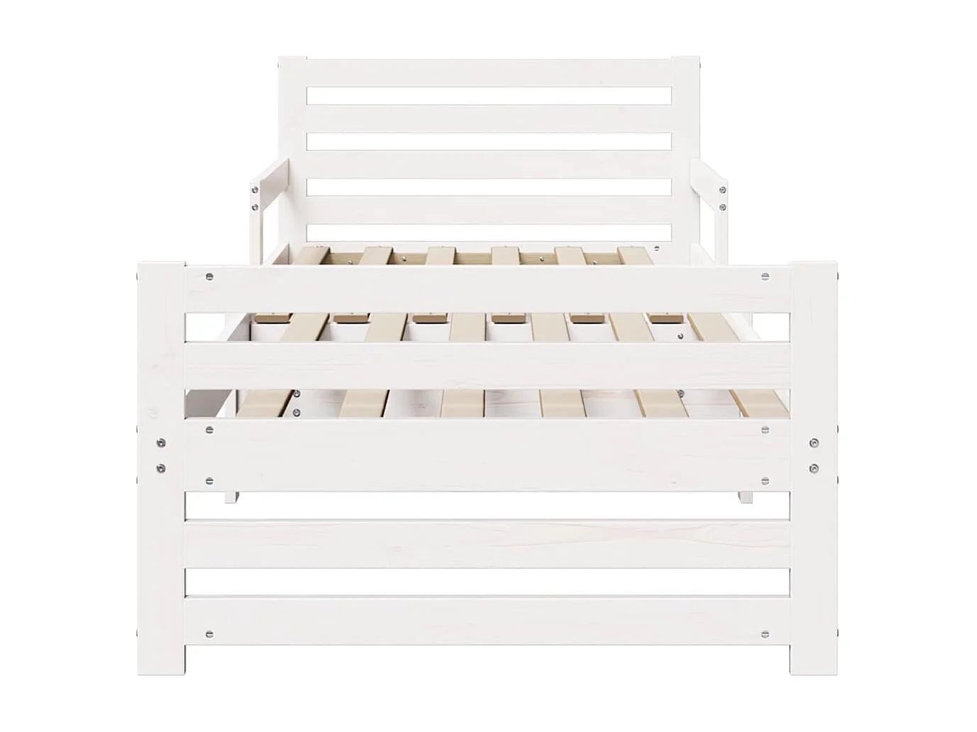 Lit extensible pour enfants Autre Blanc 80 x 130 / 165 / 200 cm