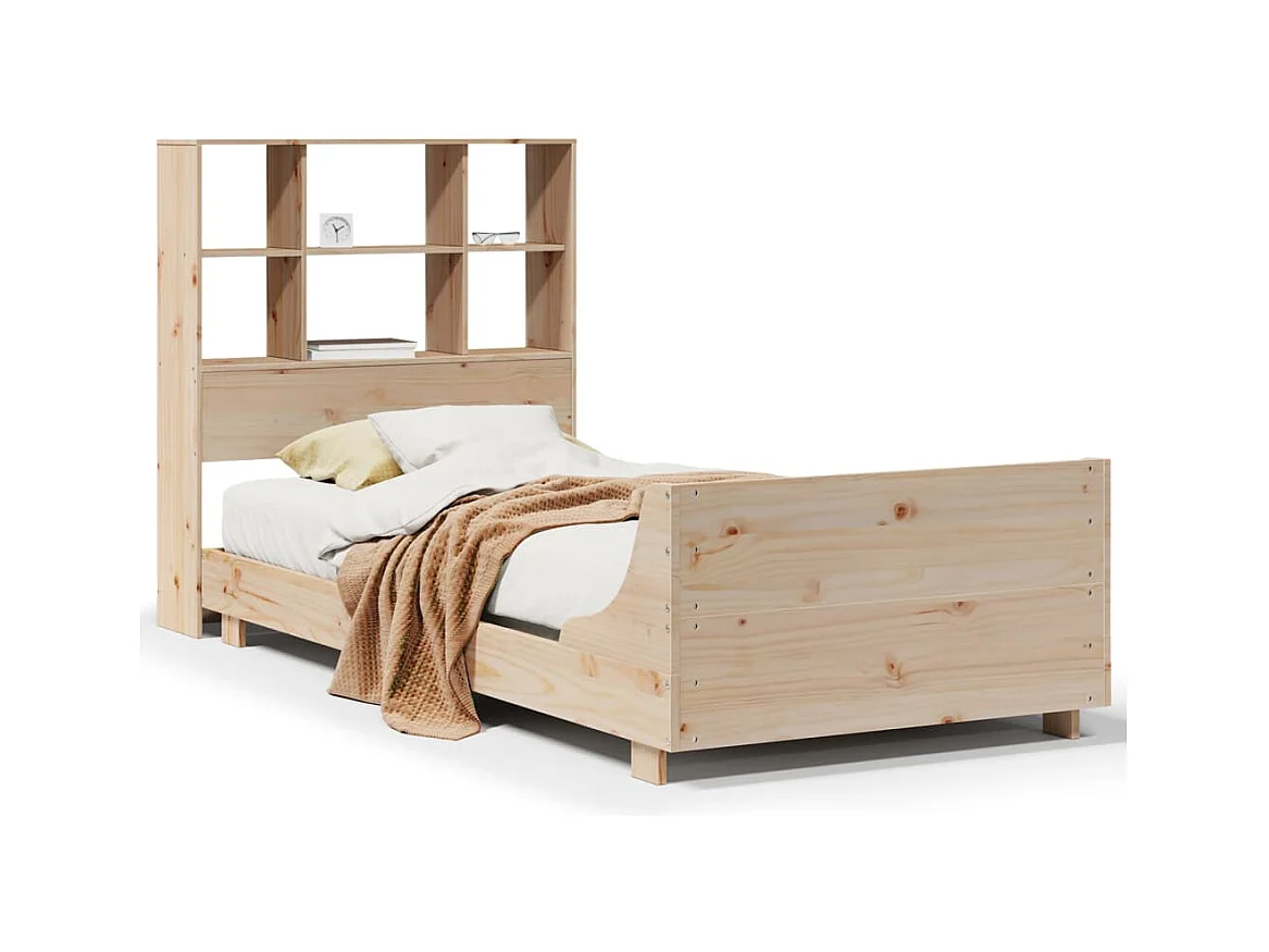 Struttura letto senza materasso 90x190 cm in legno massello di pino