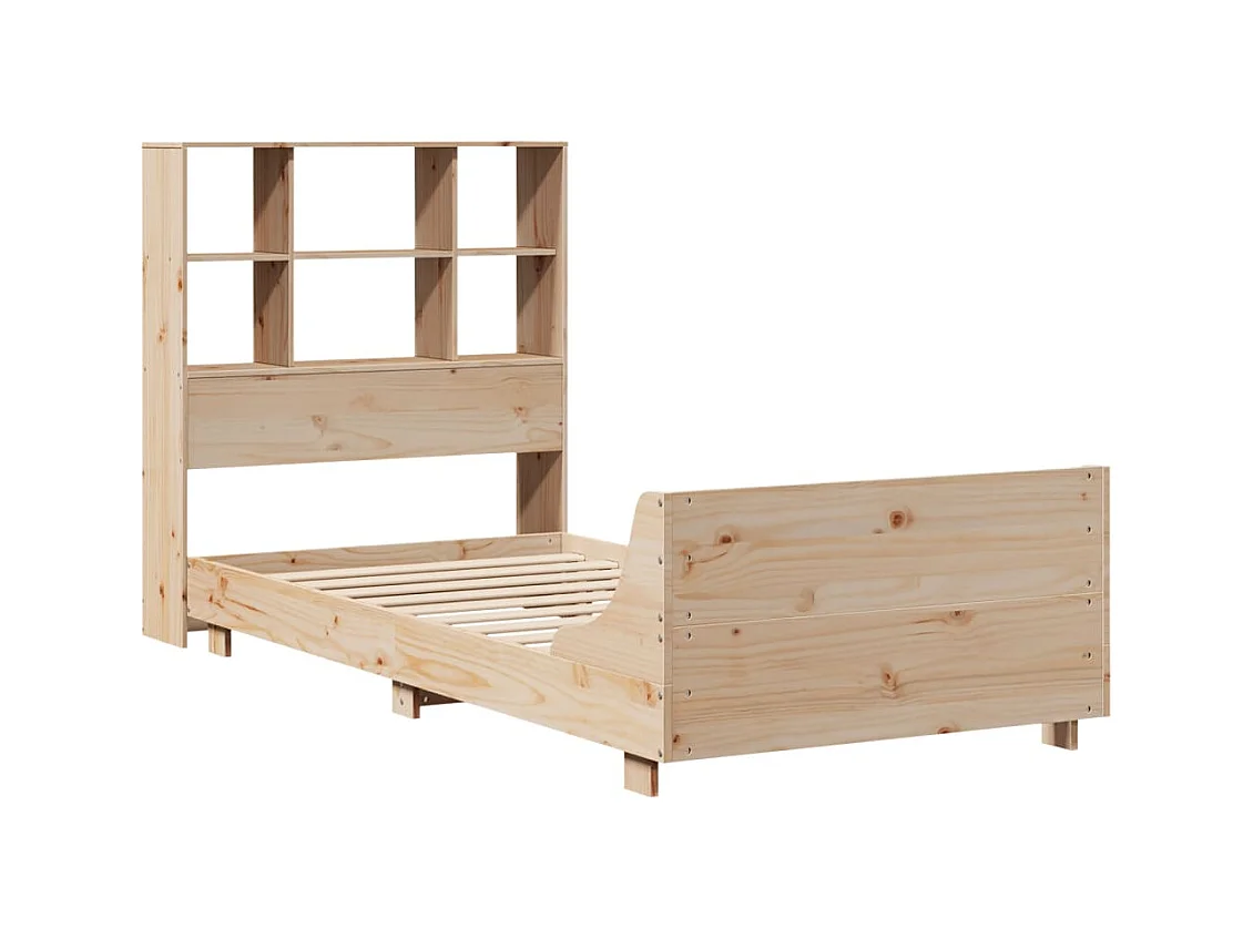 Struttura letto senza materasso 90x190 cm in legno massello di pino