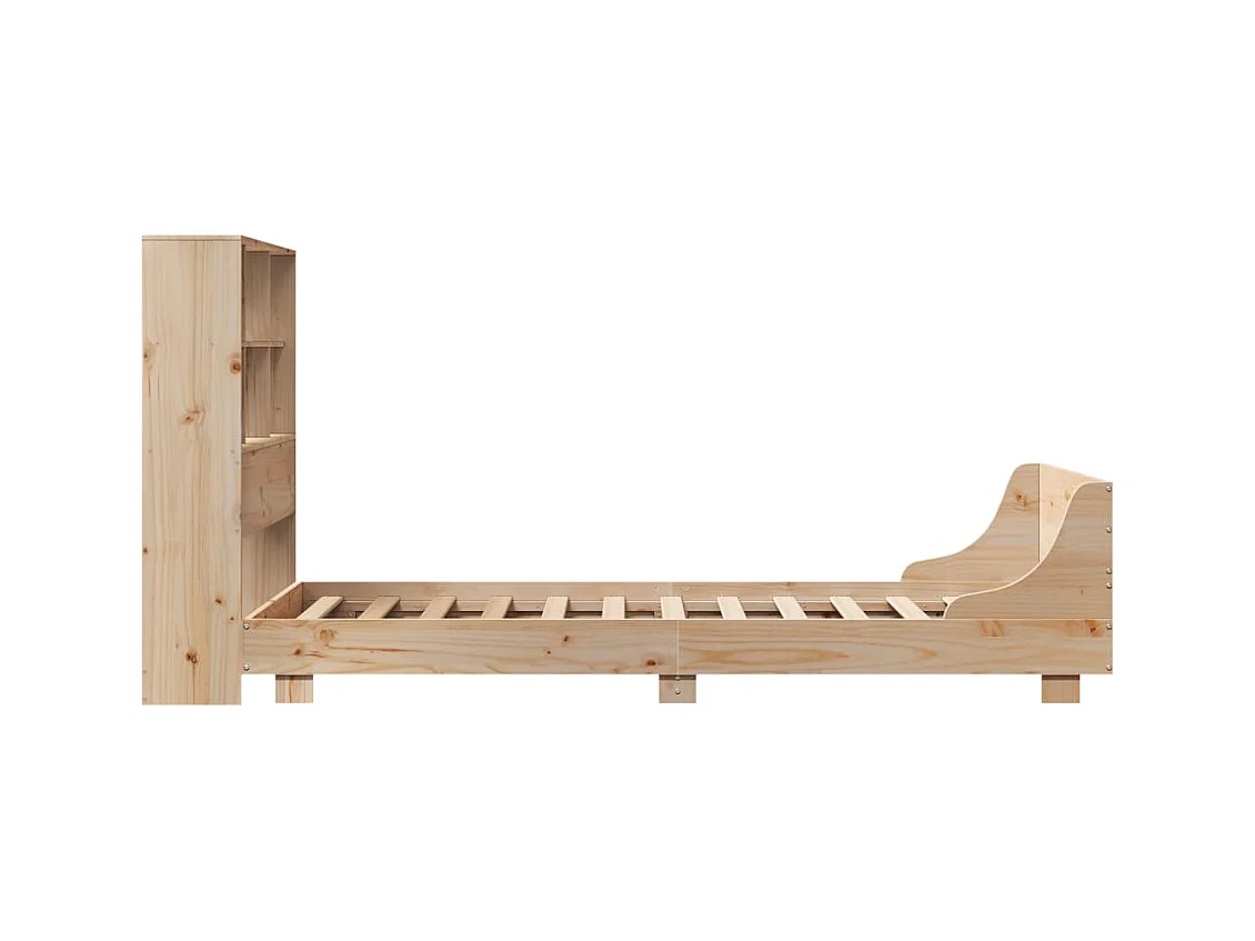 Struttura letto senza materasso 90x190 cm in legno massello di pino