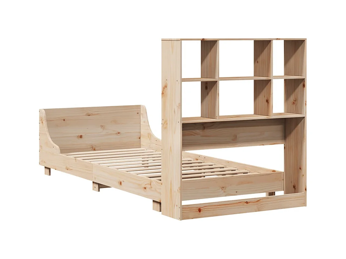 Struttura letto senza materasso 90x190 cm in legno massello di pino