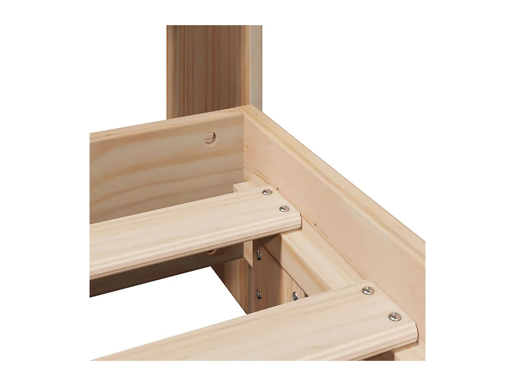 Struttura letto senza materasso 90x190 cm in legno massello di pino