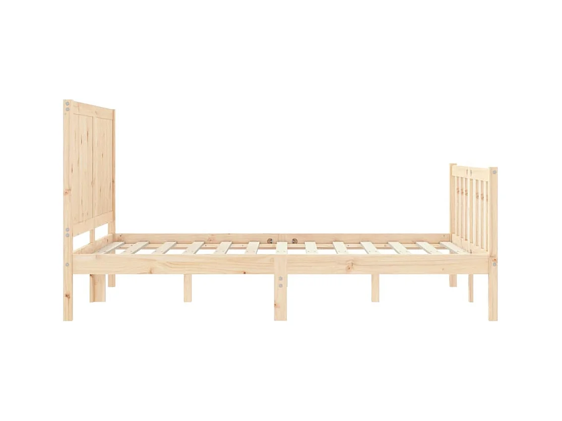 Cadre de lit sans matelas 140x200 cm bois massif de pin