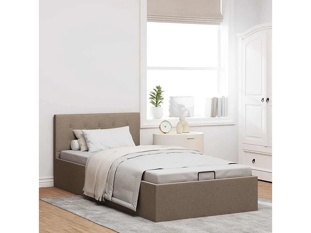 Somier hidráulico con canapé sin colchón 90x200 cm