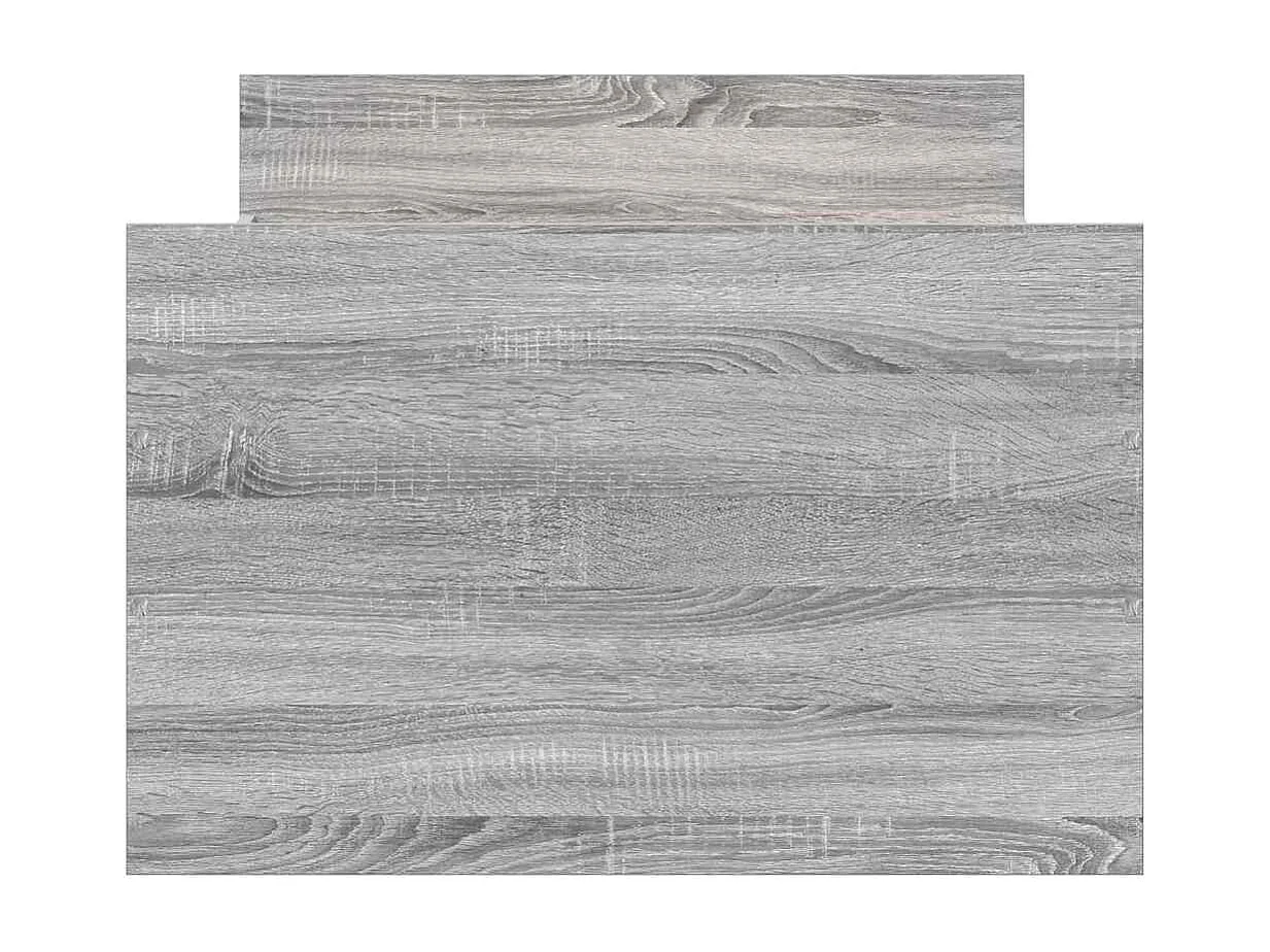 Cadre de lit sans matelas sonoma gris 90x200 cm