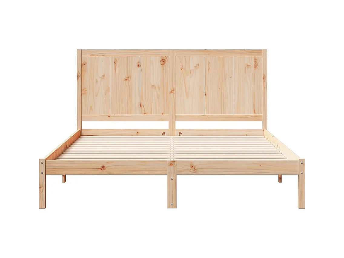 Extra lang bedframe zonder matras 140x220 cm massief hout