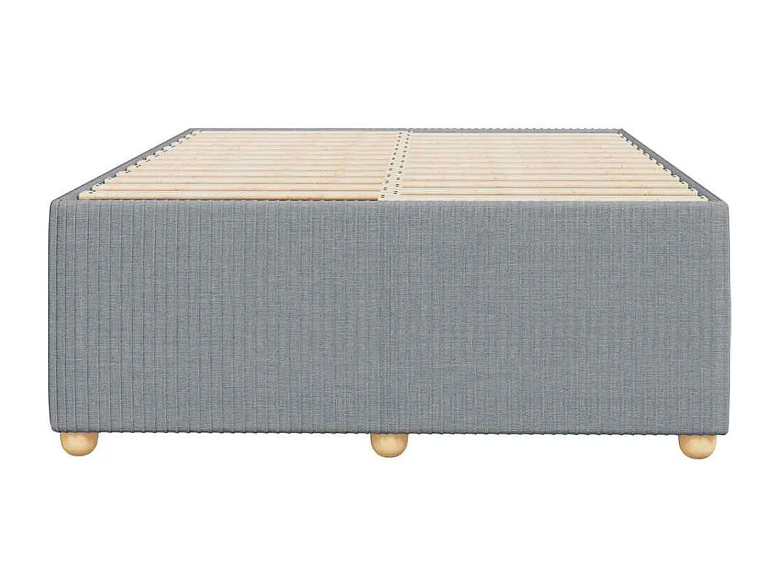 Struttura letto senza materasso tessuto grigio chiaro 120x190 cm
