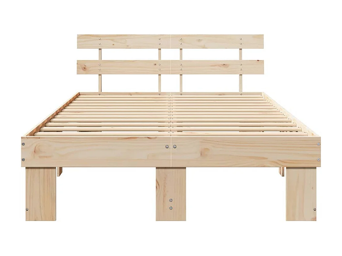 Struttura letto con testiera Marrone 120 x 200 cm