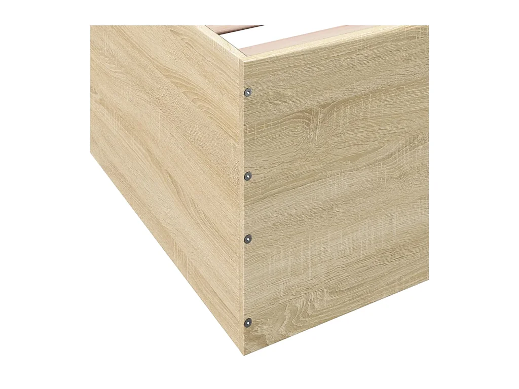 Bedframe zonder matras Sonoma eiken 160x200 cm