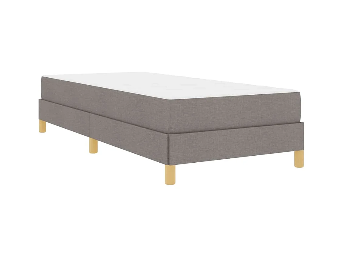 Taupe en bruin springbed 90 x 190 cm