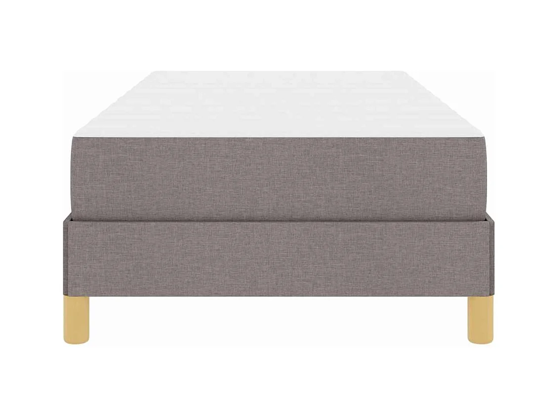 Taupe en bruin springbed 90 x 190 cm