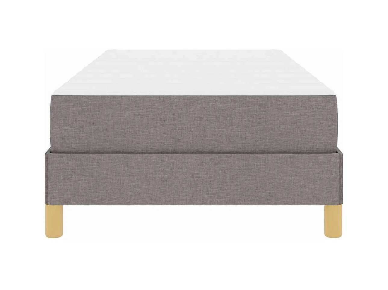 Taupe en bruin springbed 90 x 190 cm