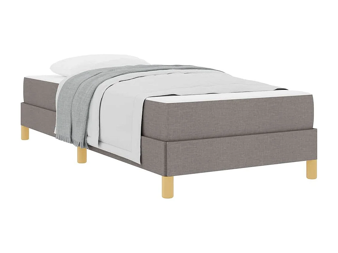 Cama de muelles en color topo y marrón de 90 x 190 cm