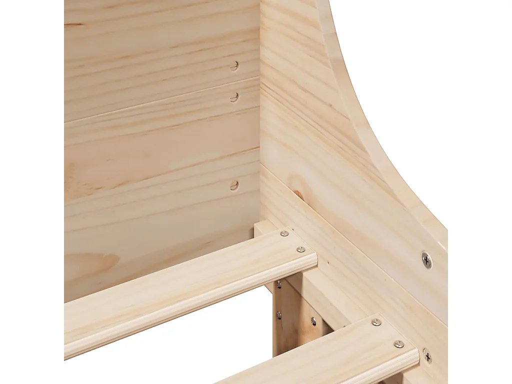 Bedframe zonder matras 135x190 cm massief grenenhout