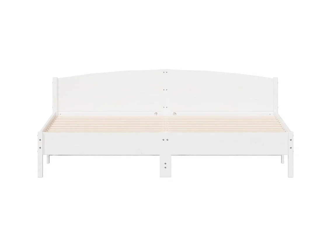 Bettgestell ohne Matratze weiß 180x200 cm Kiefer Massivholz