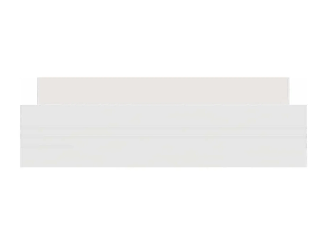 Estructura de cama sin colchón blanca 200x200 cm