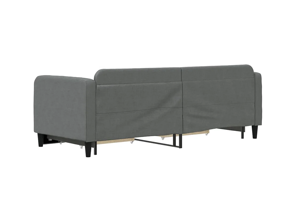 Divano letto con rotelle e cassetti senza materasso 80x200 cm