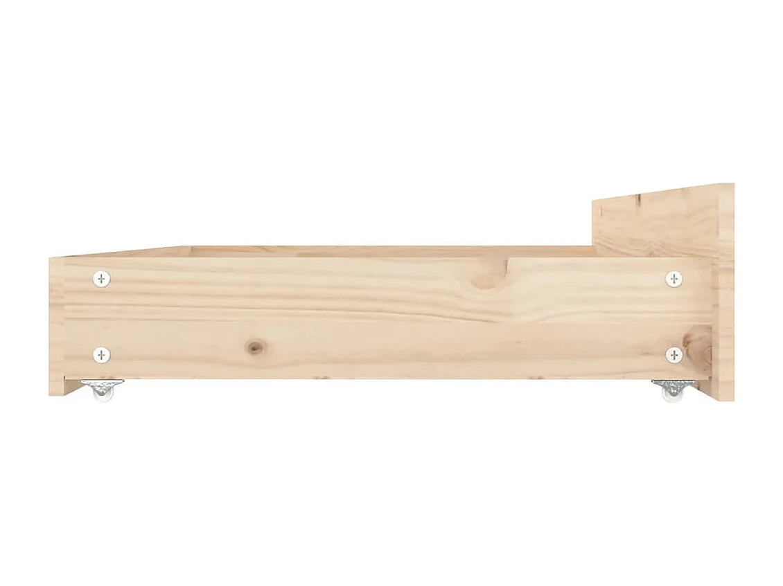 Cadre de lit sans matelas avec tiroirs