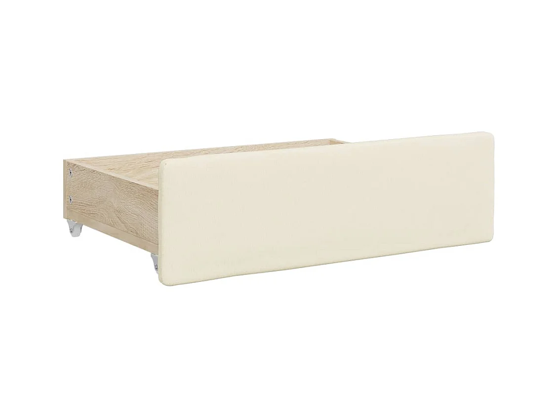 Dagbed met onderschuifbed en lades zonder crème matras 90x200cm