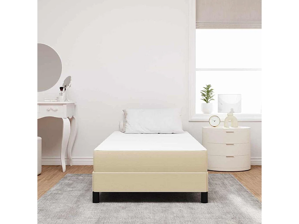 Colchón de cama con colchón verde 100 x 200 cm Tela