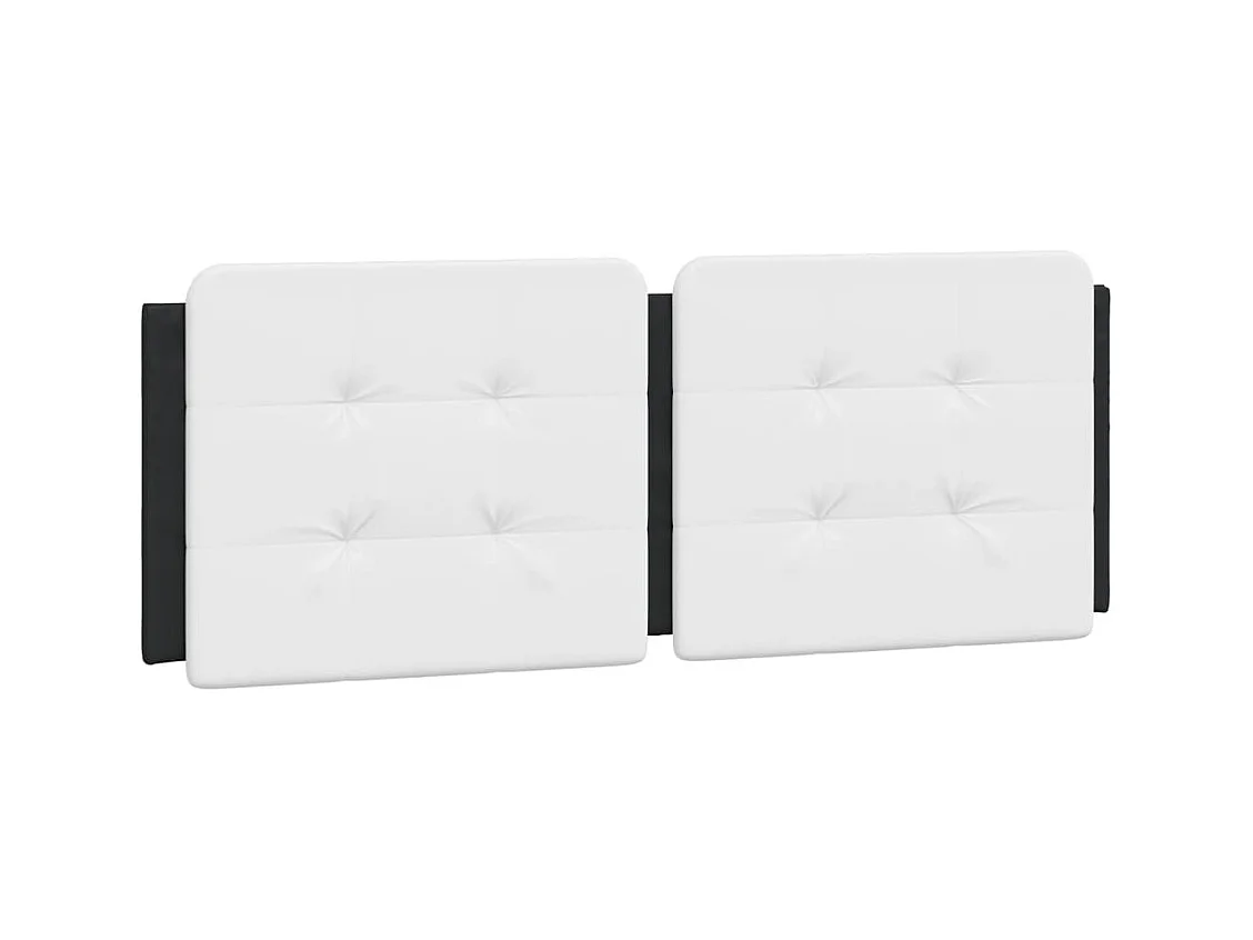 Struttura letto con LED senza materasso nero e bianco 140x200 cm