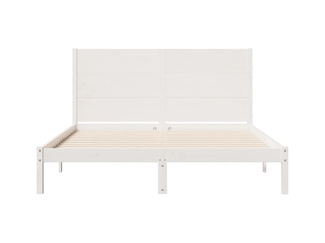 Struttura letto extra lunga senza materasso 140x210 cm in legno massello