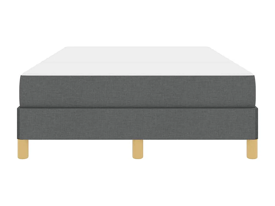 Boxspringbett 120 x 200 cm, Dunkelgrau und Braun