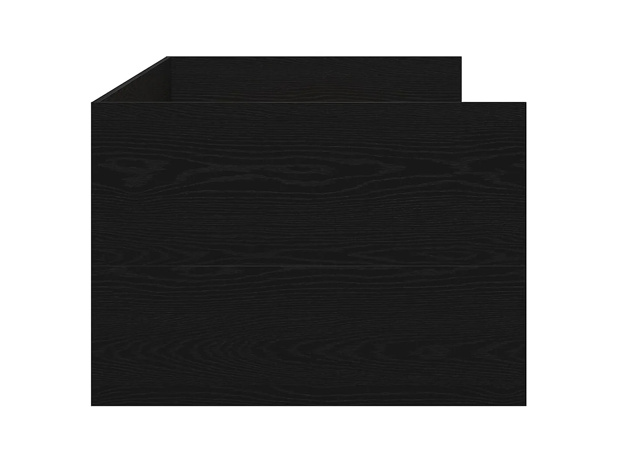 Dagbedframe met laden Zwarte eik 90 x 200 cm