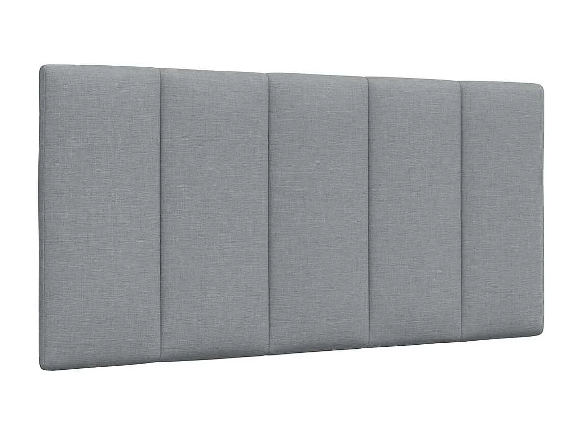 Struttura letto senza materasso tessuto grigio chiaro 100x200 cm