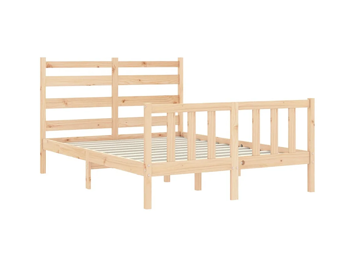 Cadre de lit sans matelas 120x200 cm bois de pin massif