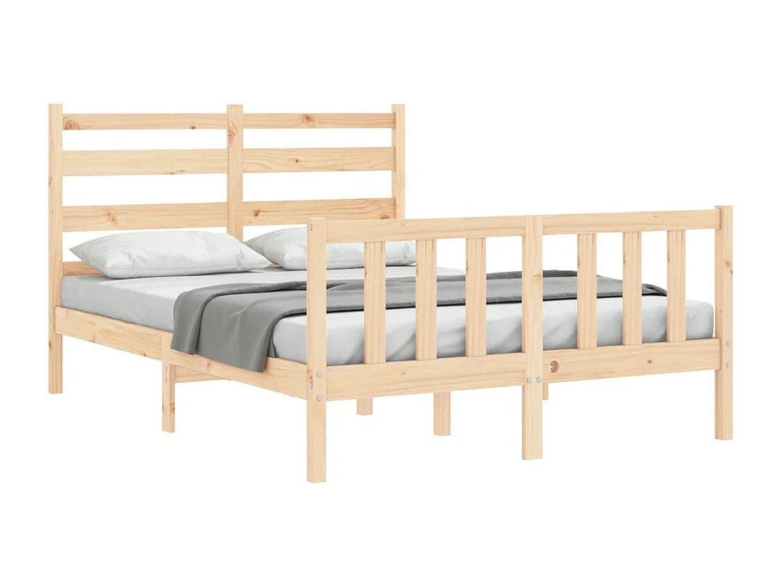 Cadre de lit sans matelas 120x200 cm bois de pin massif