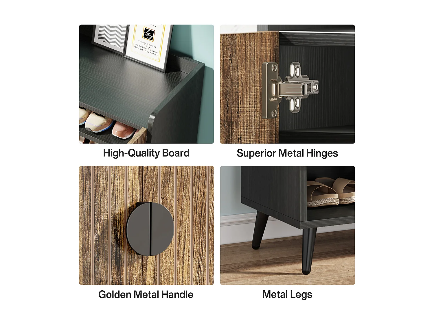 Szafka na buty z drzwiami, 7-poziomowa szafka na buty z regulowanymi półkami