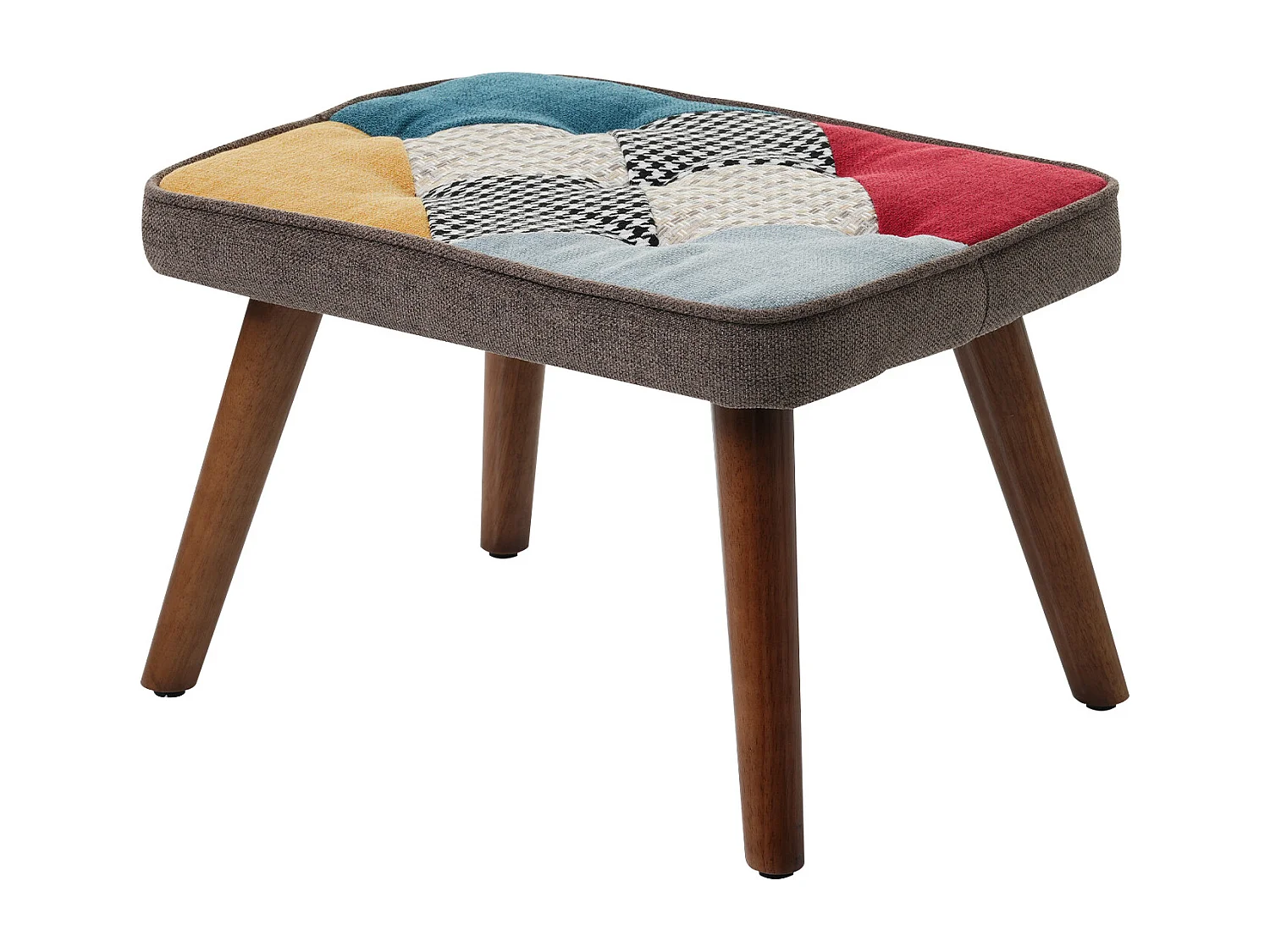 Schaukelstuhl mit Verbindungsstücken vorne und hinten, Fußstütze, mehrfarbig