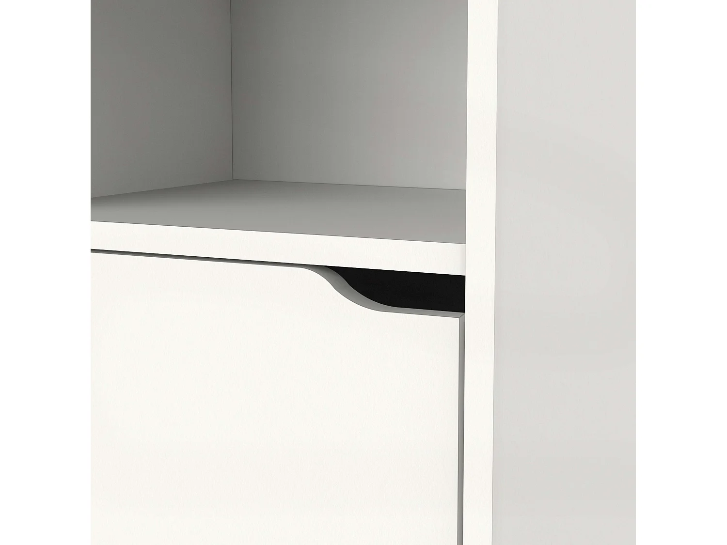 Coluna suspensa para banheiro Nadia Carvalho dourado/branco 150x37x30 cm