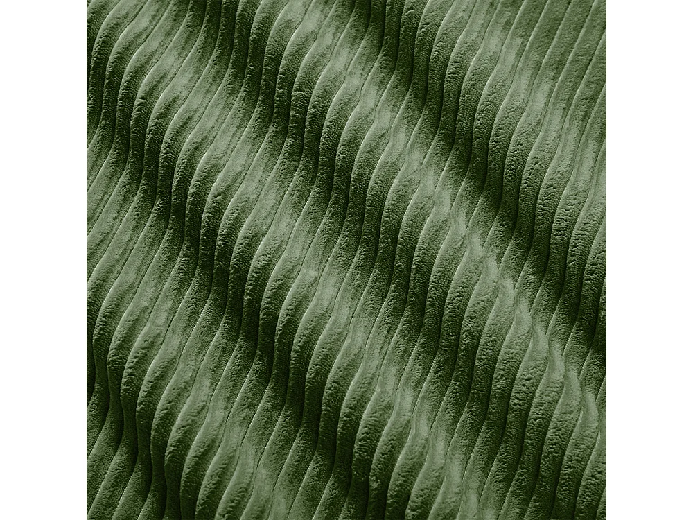 Vierpersoonsbank, geribbeld fluweel, hoogwaardige 32D-vulling, ergonomisch ontwerp, vacuüm verpakt, groen.