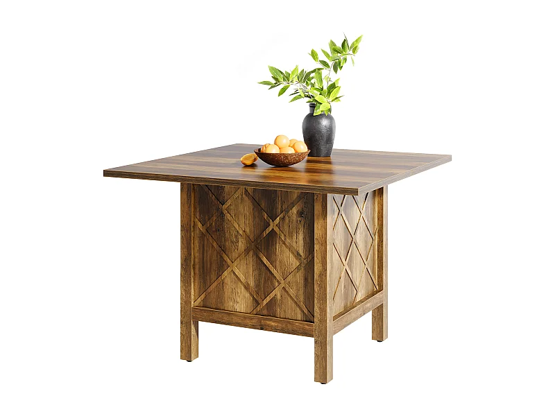 100 cm Bauernhaus-Esszimmer-Tisch, Holzquadratischer Essens-Tisch