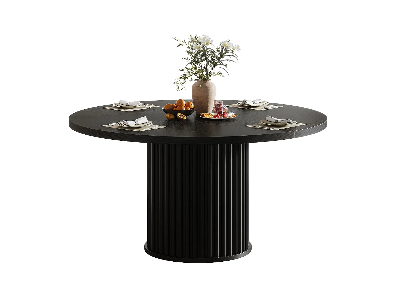 Ronde eettafel voor 4-6 personen, 120 cm moderne ronde keukentafel