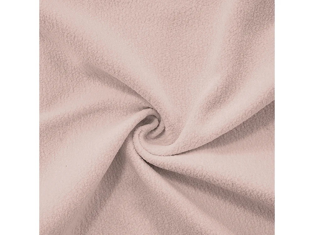 Canapé d'angle modulable, quatre places, avec repose-pieds amovible, tissu chenille, rose