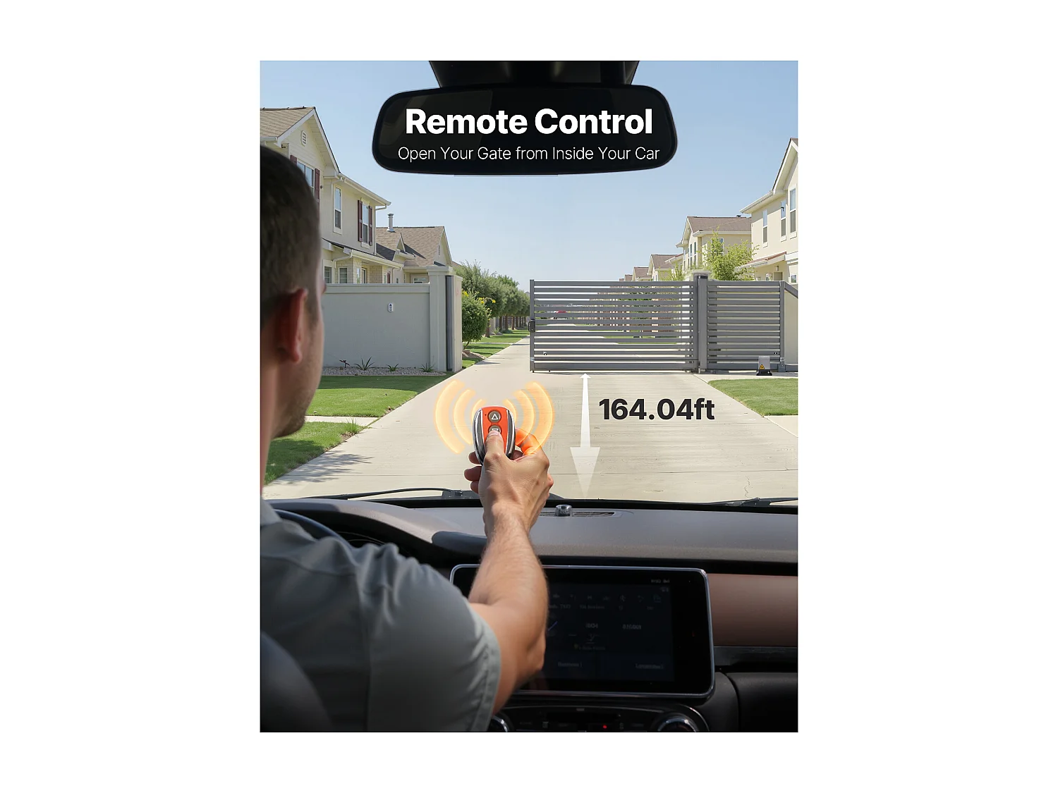 Motorização para Portão Deslizante SucceBuy, 400 W, Abridor de Portão Automático Elétrico 25 m 1000 kg, Motor para Porta Deslizante com Cremalheira de Nylon