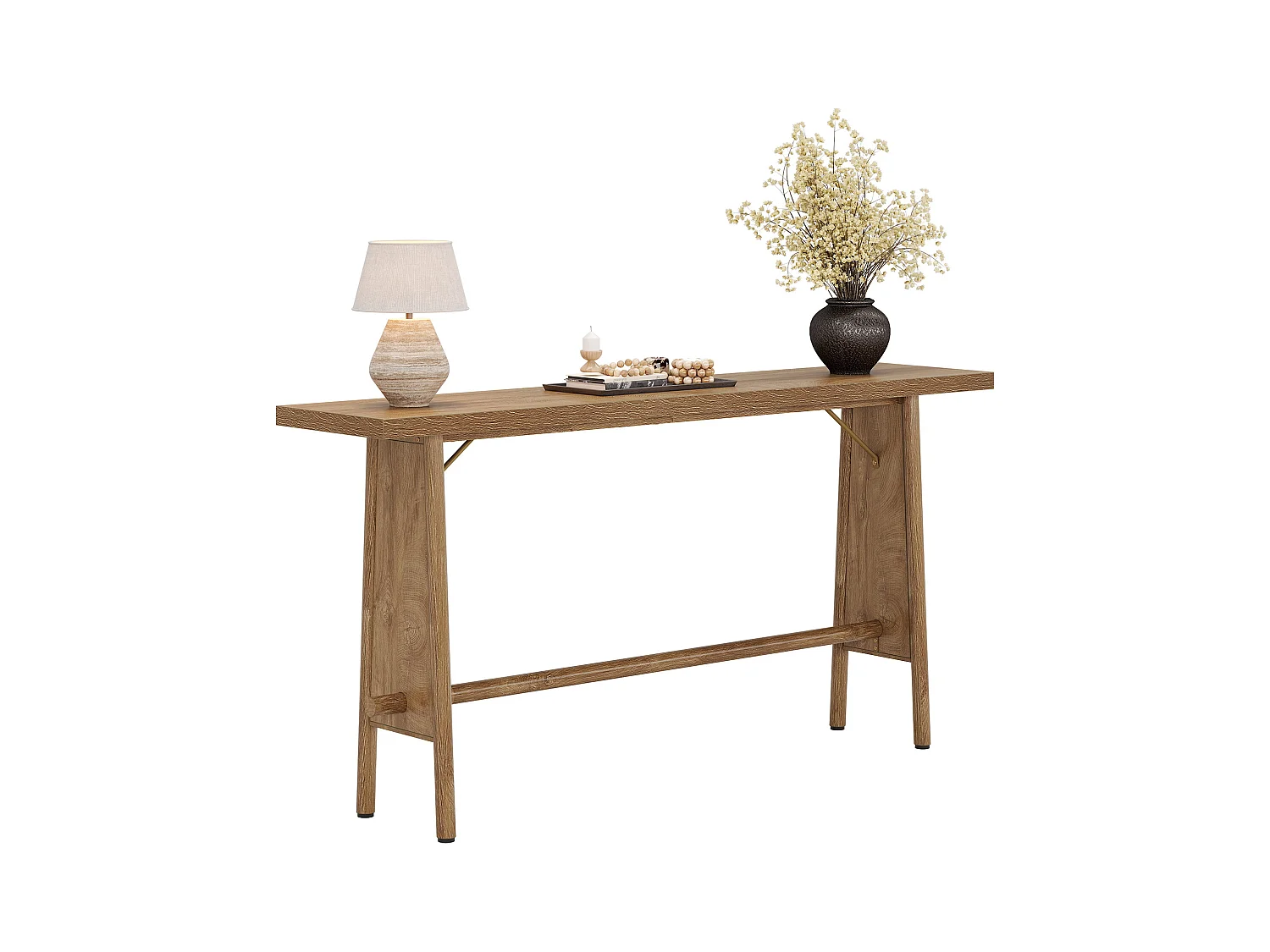 Table d'entrée de 160 cm de long, console de canapé moderne derrière le canapé pour l'entrée