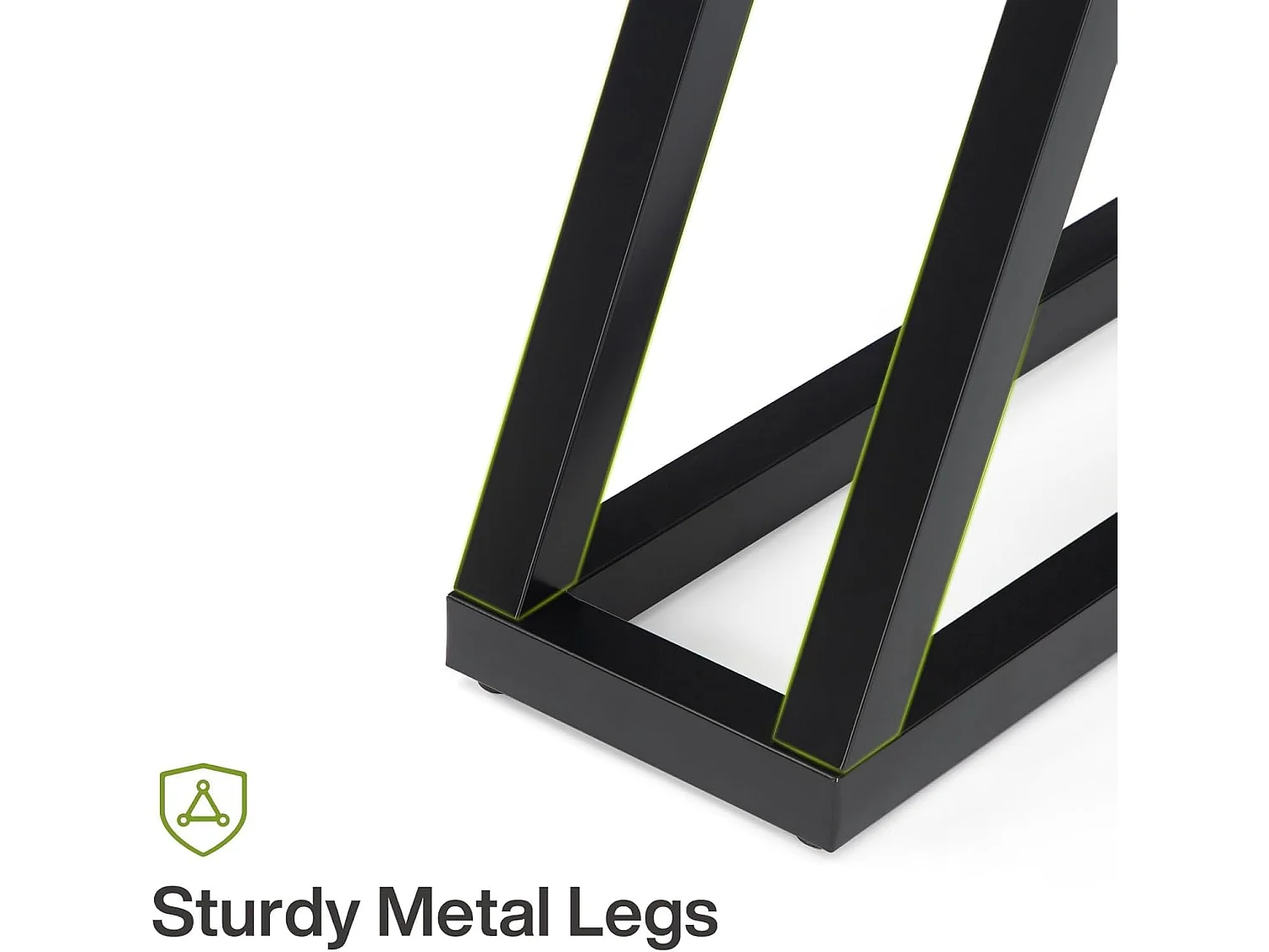 Tavolo consolle stretto da 160 cm, tavolino lungo dietro il divano per ingresso, corridoio, soggiorno, nero