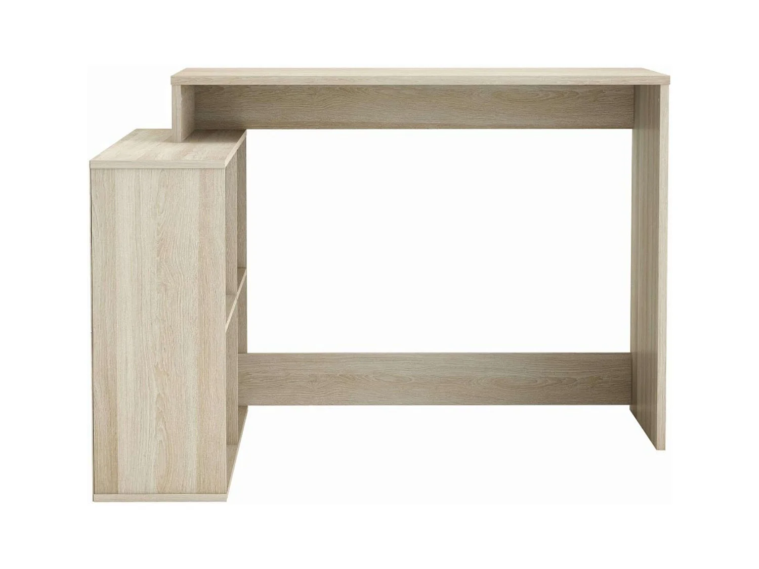 Bureau Shannon avec étagère basse en chêne 112 x 77 x 101 cm