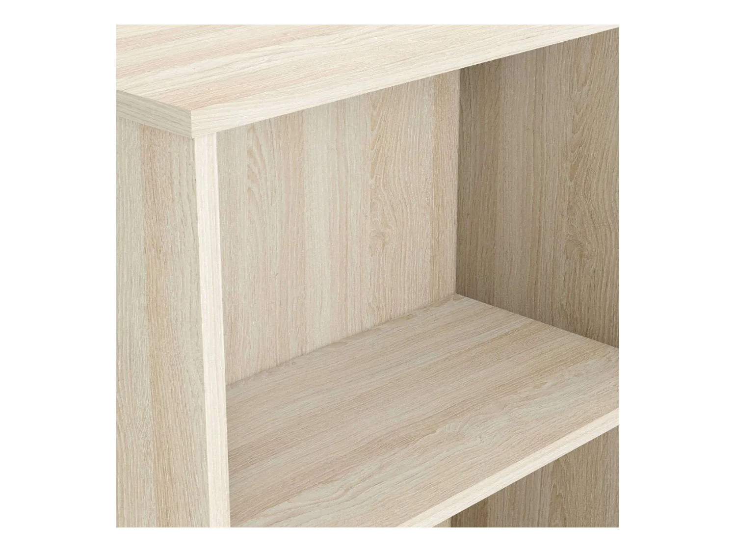 Bureau Shannon avec étagère basse en chêne 112 x 77 x 101 cm