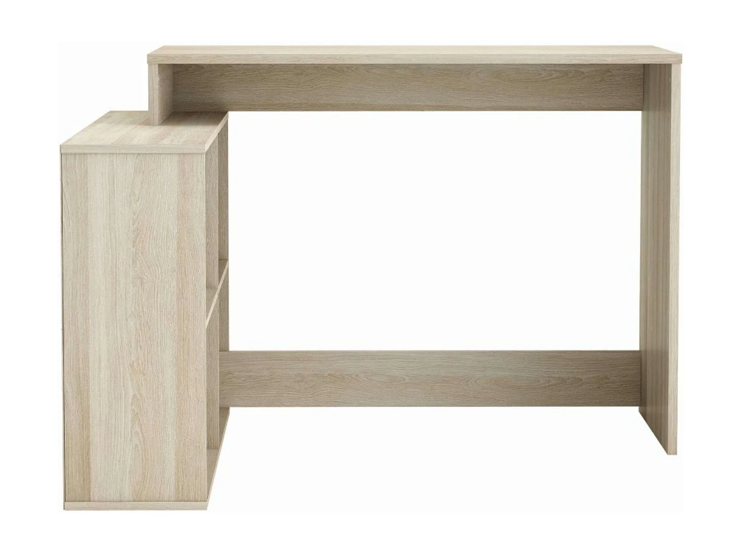 Bureau Shannon avec étagère basse en chêne 112 x 77 x 101 cm