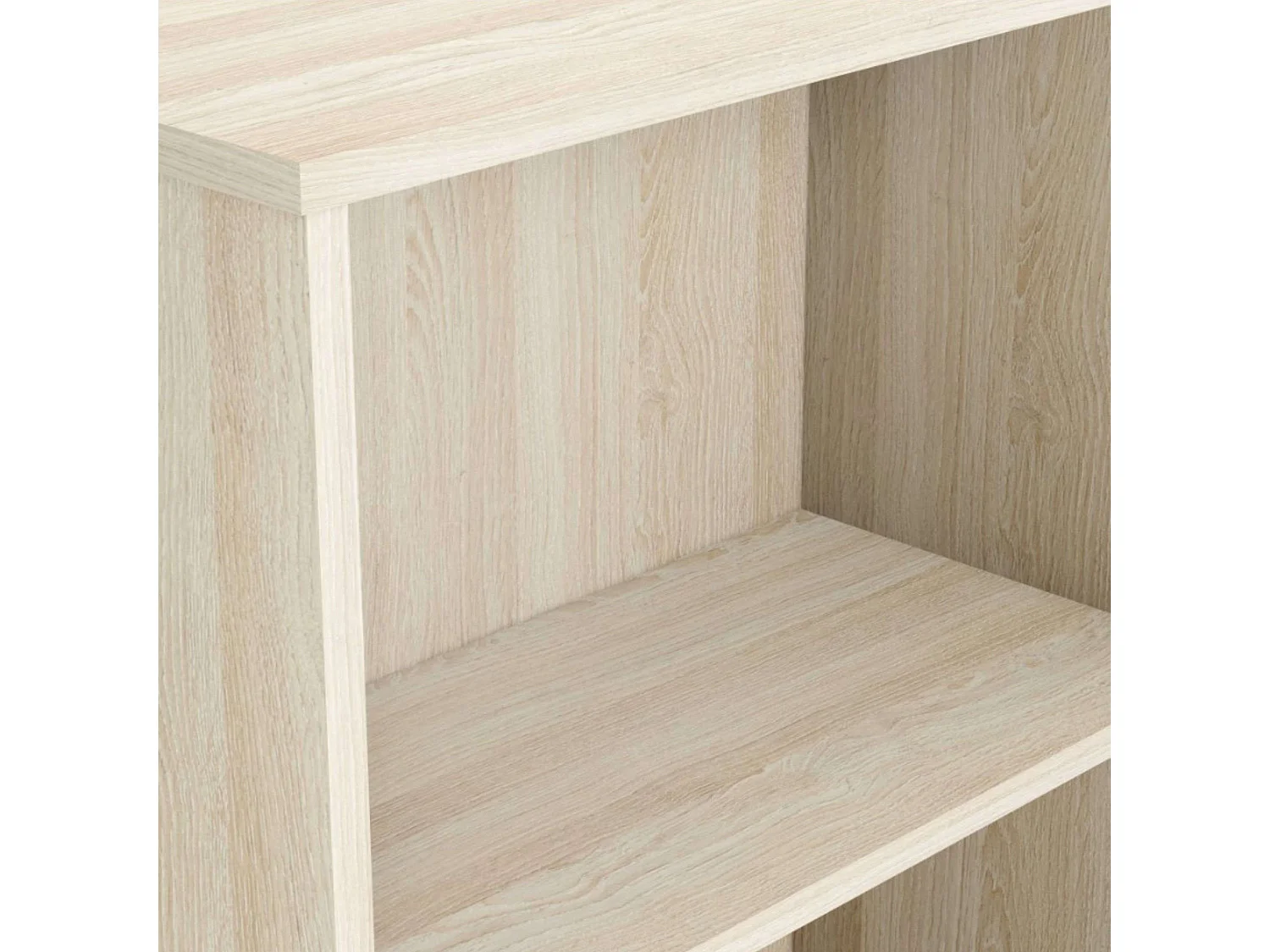 Bureau Shannon avec étagère basse en chêne 112 x 77 x 101 cm