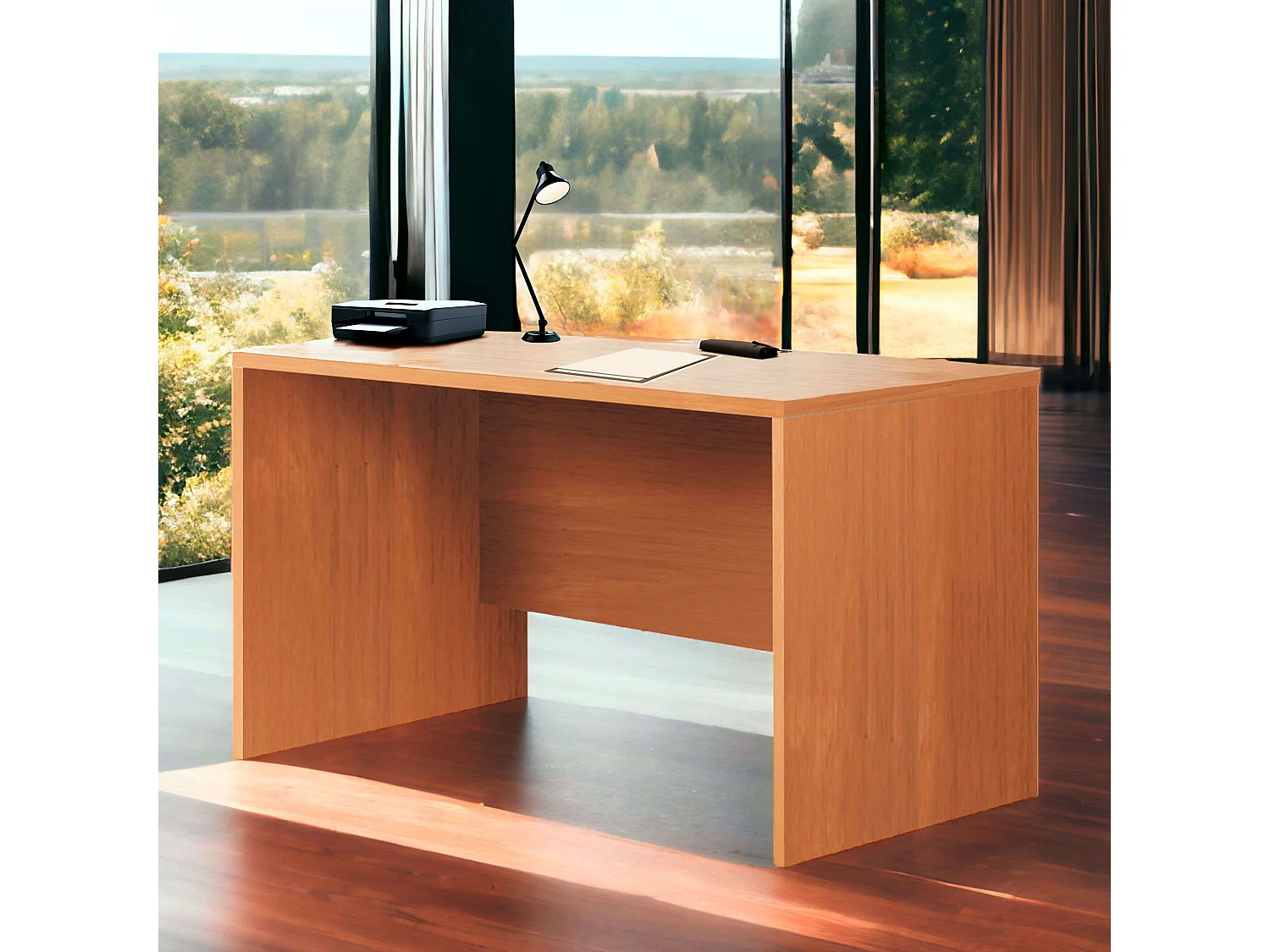 Mesa Escritorio Clásica Cerezo 150x75x75 cm Oficina