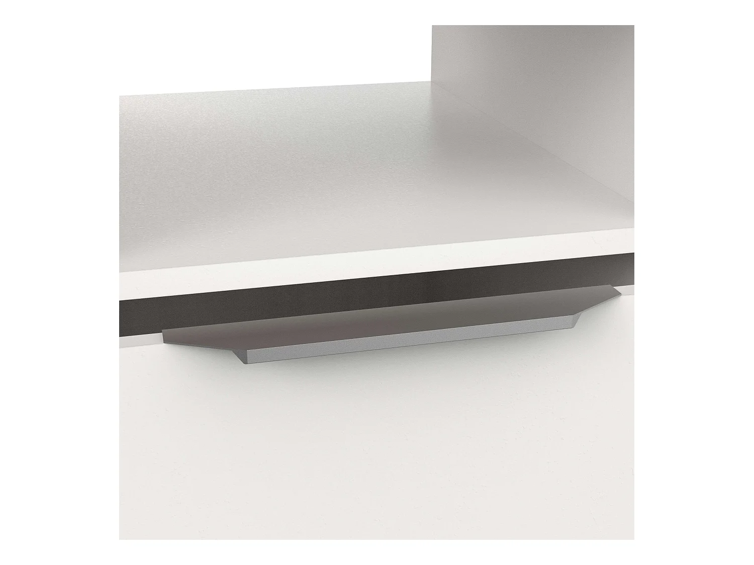 Table de bureau Access Hamilton Chêne et Blanc Mat 117 cm