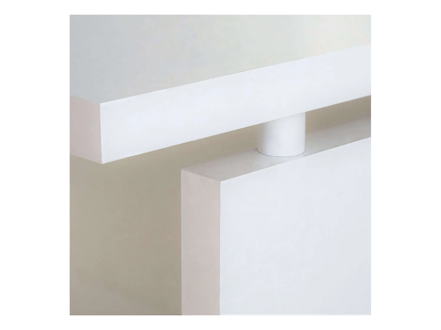 Mesa Escritorio Rivoli Moderno Blanco Mate 155 cm