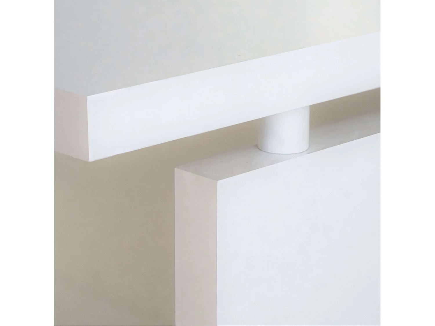 Mesa Escritorio Rivoli Moderno Blanco Mate 155 cm